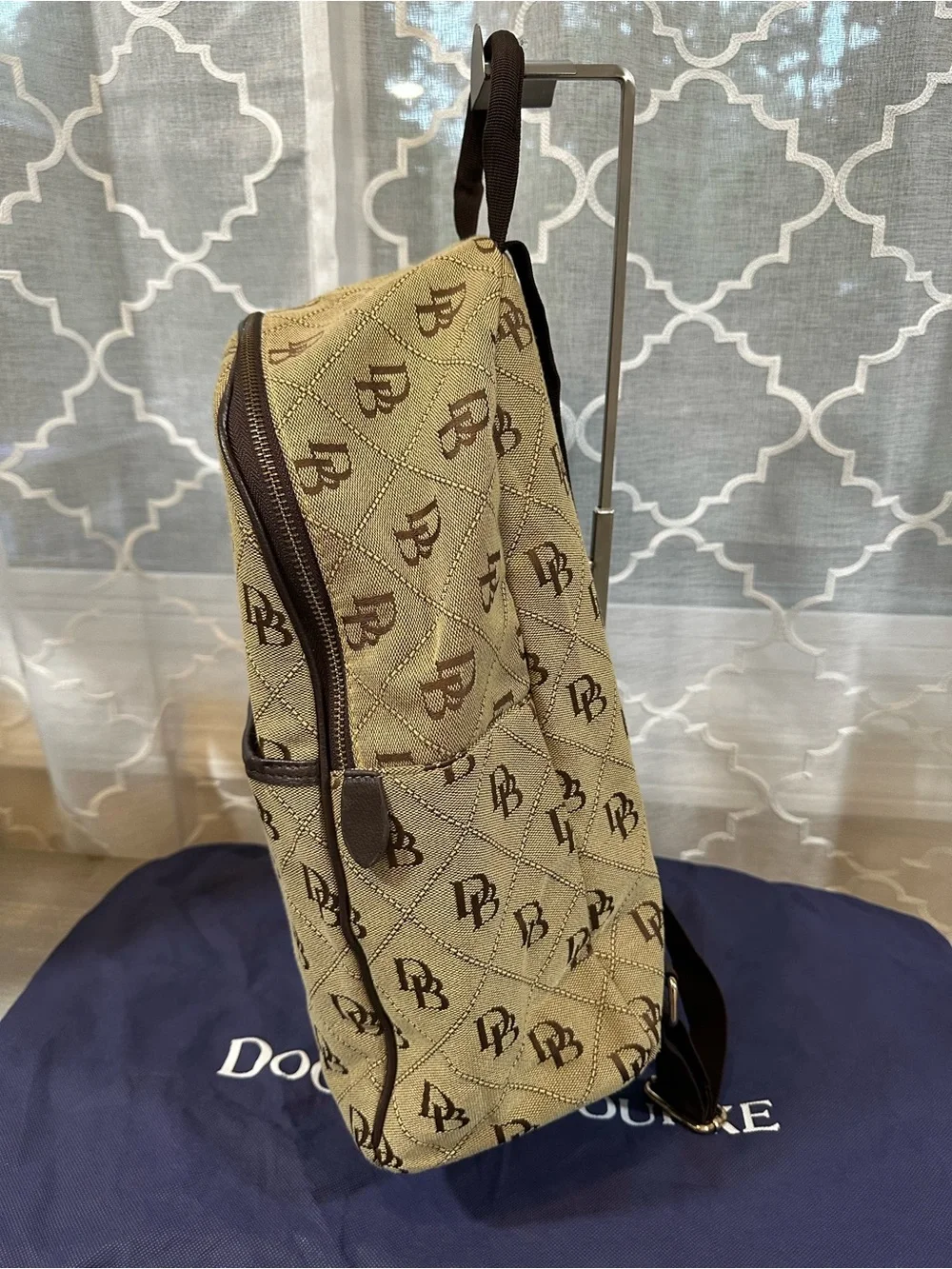 Dooney & Bourke Gretta Large Backpack - Beige Monogram